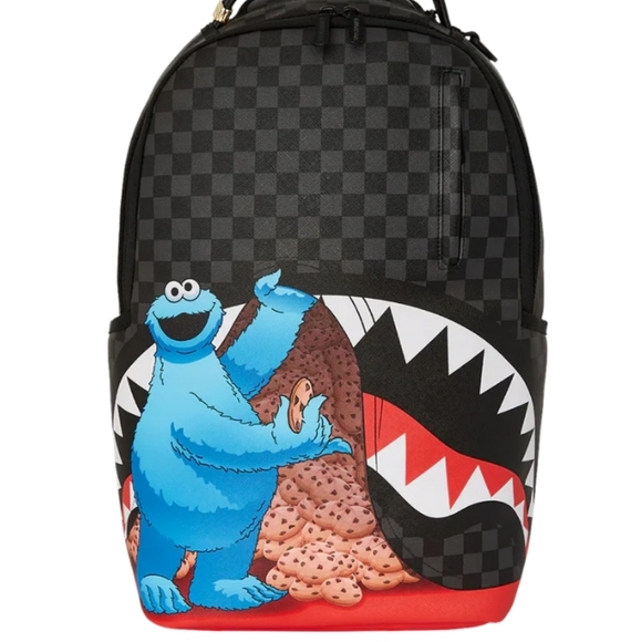 NWT FACTORY SEALED Cookie Monster Sesame Street Sprayground Backpack School Big - Picture 8 of 11